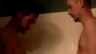 Thug amateur Brian and Blaze blowjob before bareback