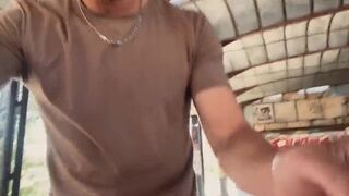 Naked Masturbation on Abandoned Building