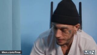 Tattooed Bottom Guy Bo Sinn Can't Get His Eyes Hands Off Muscular Malik Delgaty's Big Dick - Men