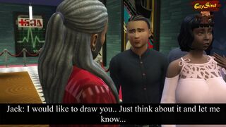 Older Black gay artist bred a young twink without mercy - WickedWhims