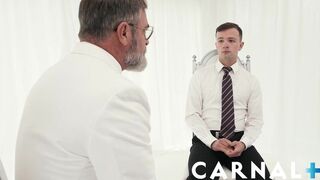 Hot - Sweet smooth boy in denial is seduced by older hairy guy