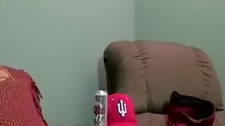 Bare white cock drilling tight chocolate stud in wet trio