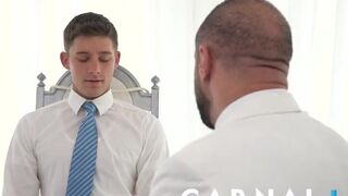 Hot - Suited Marco Napoli seduces twink in ritual interview