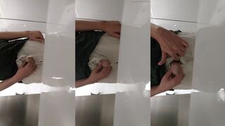 Pissing and Stroking at a Urinal