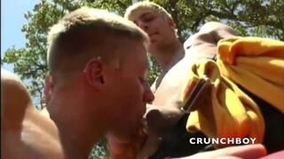 two amazing sexy twinks fucking in the swimming pool exhib