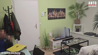 Straight Married Janitor Convinced to Do Gay for Pay