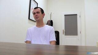 Poor Man Is Nervous At His Interview Until He Gets Offered A Good Amount Of Money To Have Sex - Hot