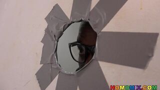 Mike Ryder Goes Black At A Glory Hole