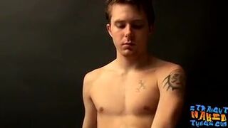 Straight twink Billy da Kidd jerking off and cumshot