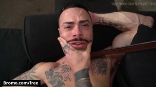 Muscular Tattooed Men Carlos Lindo Dane Stewart Show Their