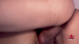 Tatted asian daddy breeds tight hole