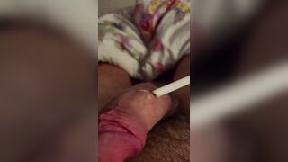 Monstrous cumshot from a big, young cock