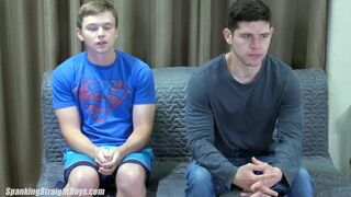 Teenage Straight Boy (19) Josh Spanks Muscle Boy Mitch (25)