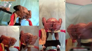 Enema Anal - Deep Wet Water Fucking with a Buttplug in My Mouth and Ass