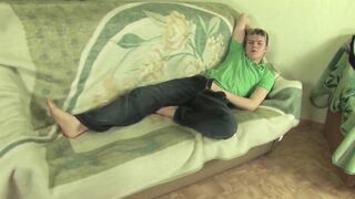 Horny gay couple squirt after anal fuck