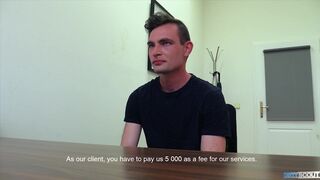 DIRTY SCOUT 191 - Dark Haired Hunk Tries Cock For The First Time For A Job