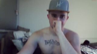 JOCK STROKING HIS BIG DICK