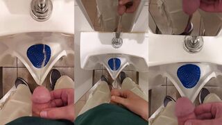 Taking a Piss at a Urinal
