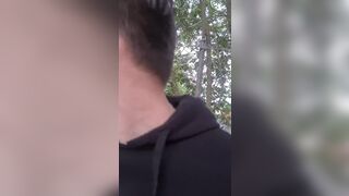 Gay Boys Having Risky Fun Outdoors - Wank Suck and Cum in Mouth
