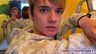 Cute teen takes 12 LOADS by 10x HUNG Authentic Scallys condomless